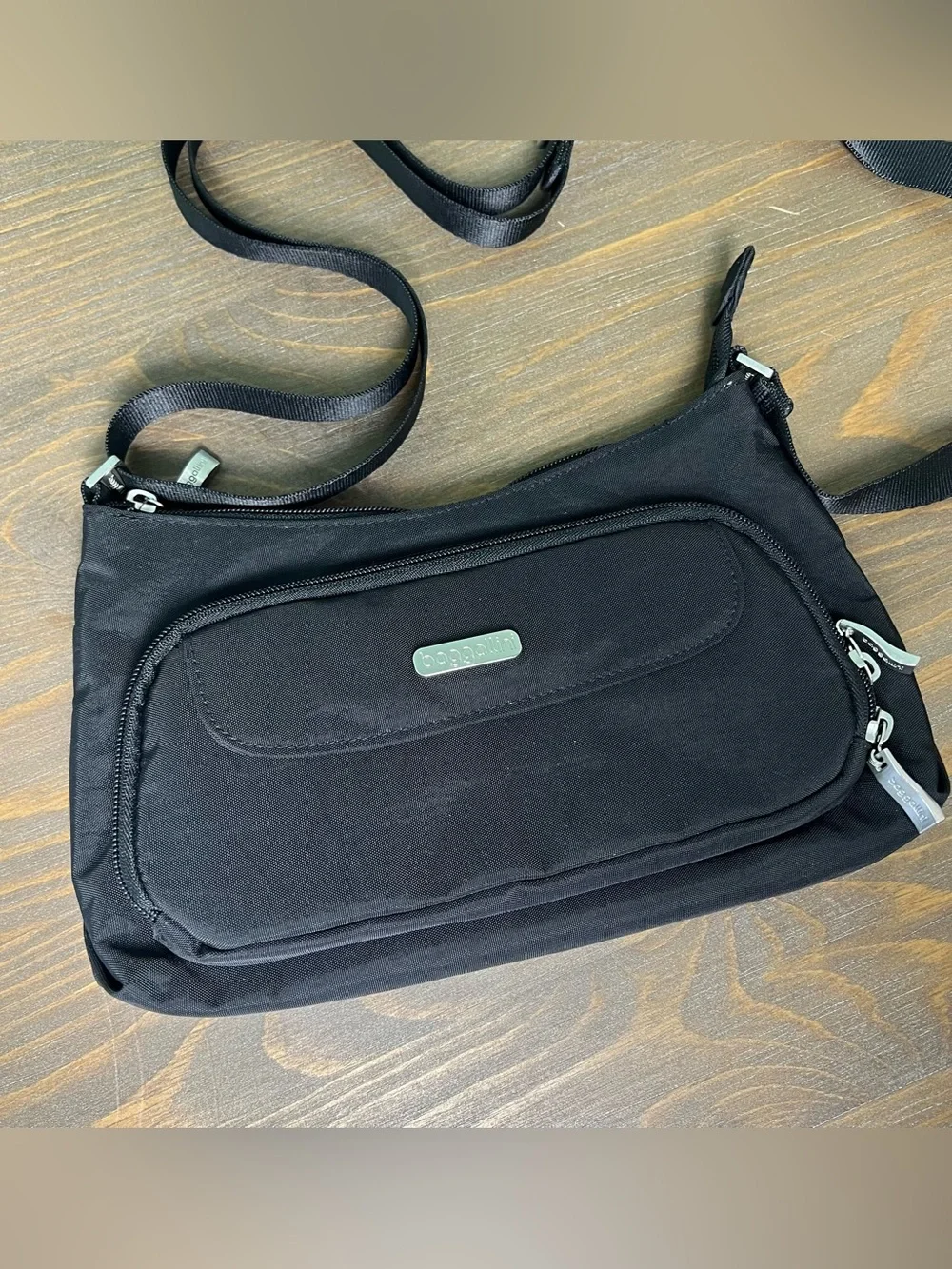 Baggallini Original Everyday Bag Black Nylon Crossbody Travel Purse Wallet - Picture 8 of 10
